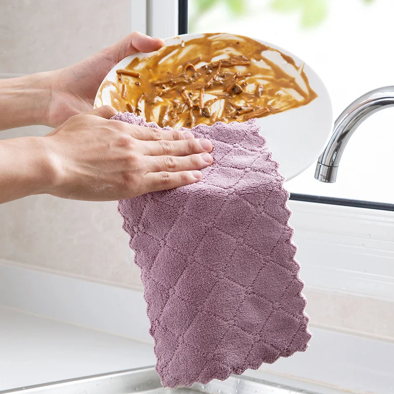 5 шт. тряпка для чистки кухонных полотенец из микрофибры|kitchen towel|microfiber cleaning cloths