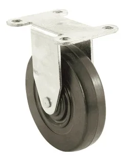 

DW 12 Series 3 "Black And White with Pattern Soft Rubber Wheel Flat Fixed Truckle