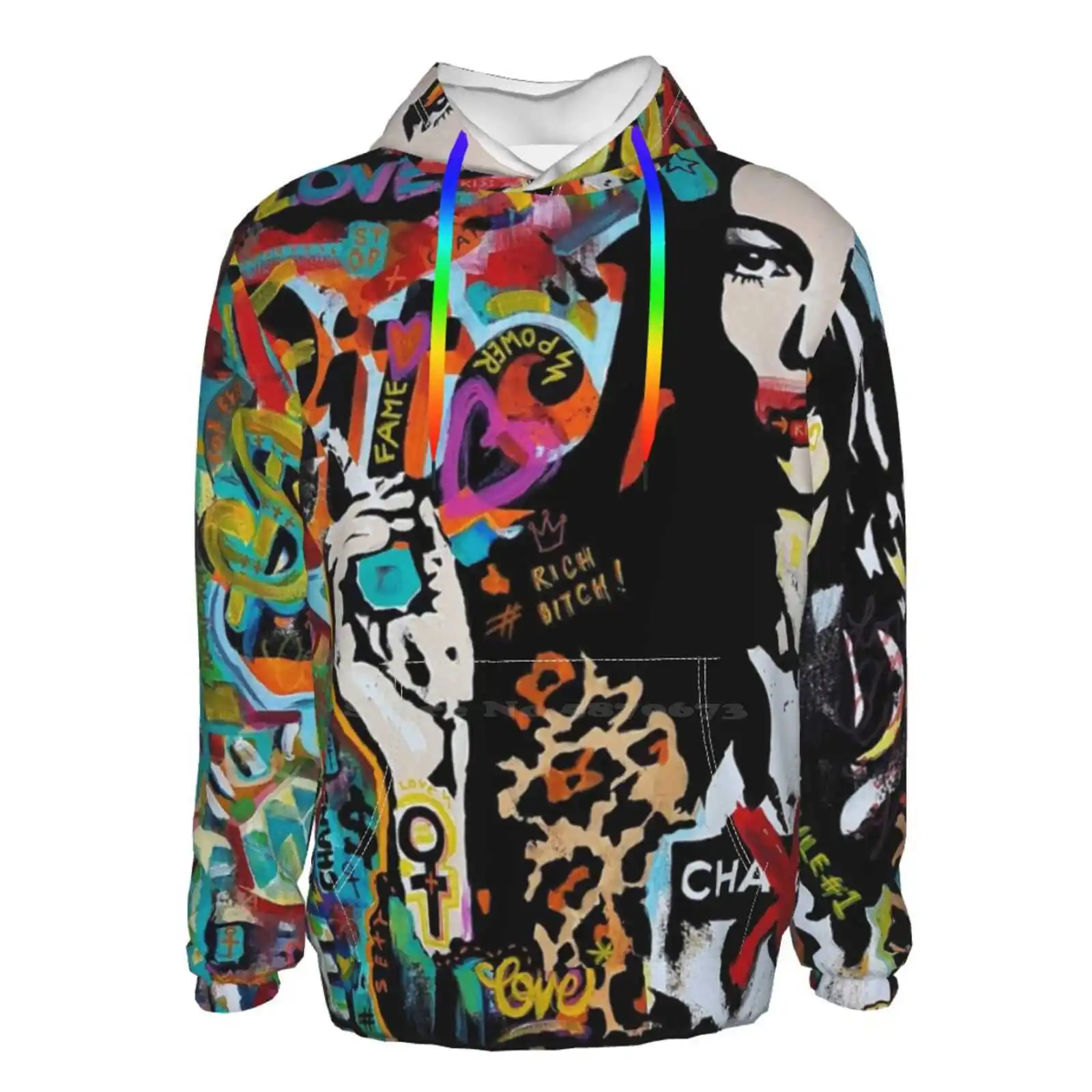 Rich Pop Art Kate Fashion Icon Diva Stencil Trash Leaopard Feminist Streetart Sweatshirts 3D Printed Hoodies Pullover | Мужская одежда