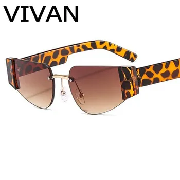 

Fashion Rimless Sunglasses Women Luxury Brand Design Yellow Glasses Vintage Gradient Gray Lens Men Shades Sun glasses UV400