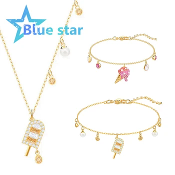 

Swarovskis original 1：1 Exquisite NO REGRETS ICE CREAM 5465294 PENDANT,5457498 5465411 BRACELET birthday gifts, party occasions