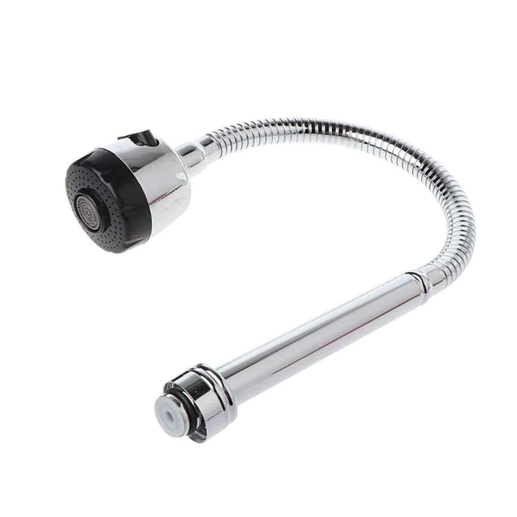 Kitchen Bar Faucet Hose Double Hole Water Stainless Steel Replacement Tap