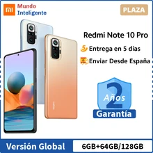 Versión Global Xiaomi Redmi Note 10 Pro Smartphone 108MP Quad Cámara Snapdragon 732G 120Hz AMOLED DotDisplay 33W de carga rápida Note10 Pro
