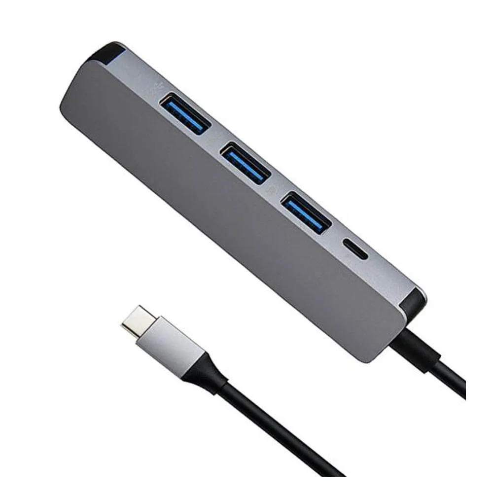5 в 1 Алюминиевый сплав USB C концентратор type C к USB 3,0 адаптер для MacBook samsung Galaxy S9/S8 huawei P20 Pro type C концентратор USB 3,0