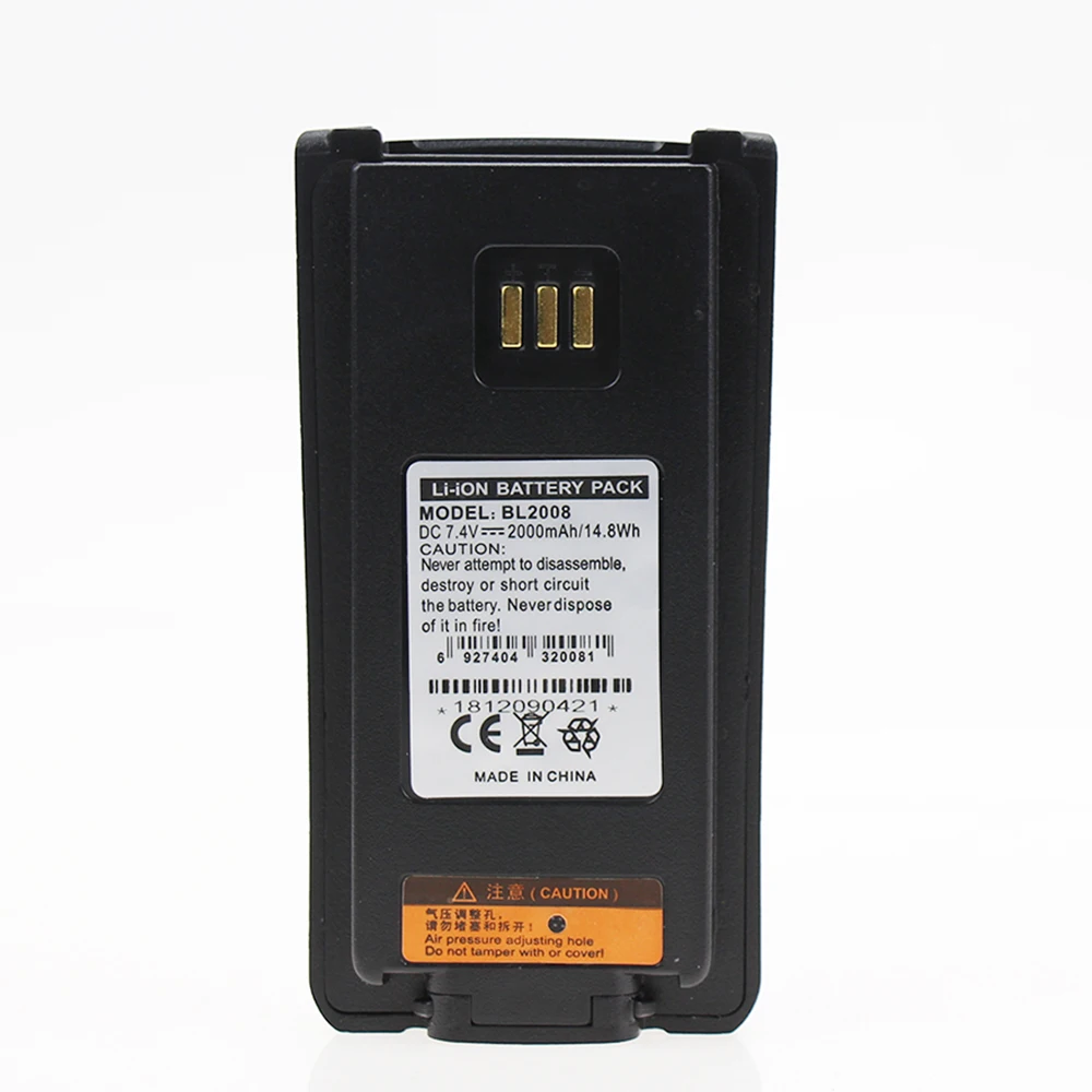 Высокое качество BL2008 7,4 в 2000 мАч LI-ON батарея для Hytera HYT радио PD700 PD780 PD880 PD980 рация - Цвет: 1 Pcs