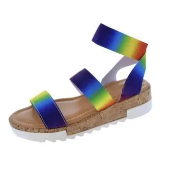 

Sandalias De Verano Para Mujer; New Anti-skid Color-changing Sandals; Mid-heeled Flat Women's Shoes; Summer Shoes Sandals