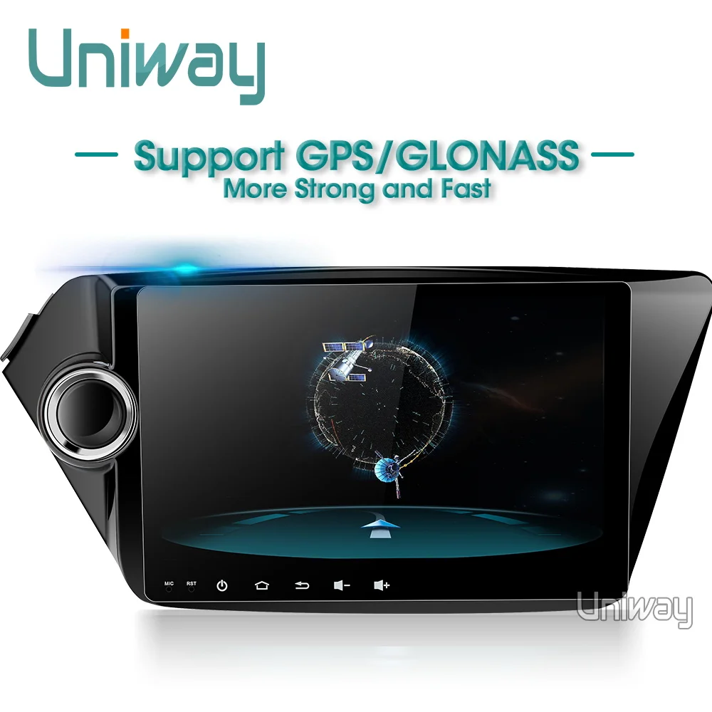 Cheap AK29071 uniway android 9.0 car dvd for kia rio k2 2012 2013 2015 2016 car radio sterao gps navigation 3