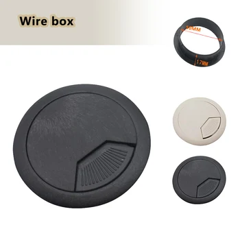 

Drill Hole Dia Desk Wire Cord Cable Grommets Cover Table Protection Plastic Desk Table Grommert Cord Hole Cover For Home Office3