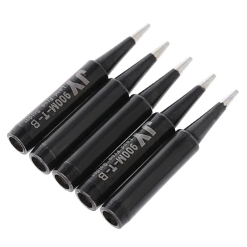 

5 Pcs Lead Free Replacement Soldering Solder Iron Tips 900M-T-B For Hakko Saike 936 Y5GA