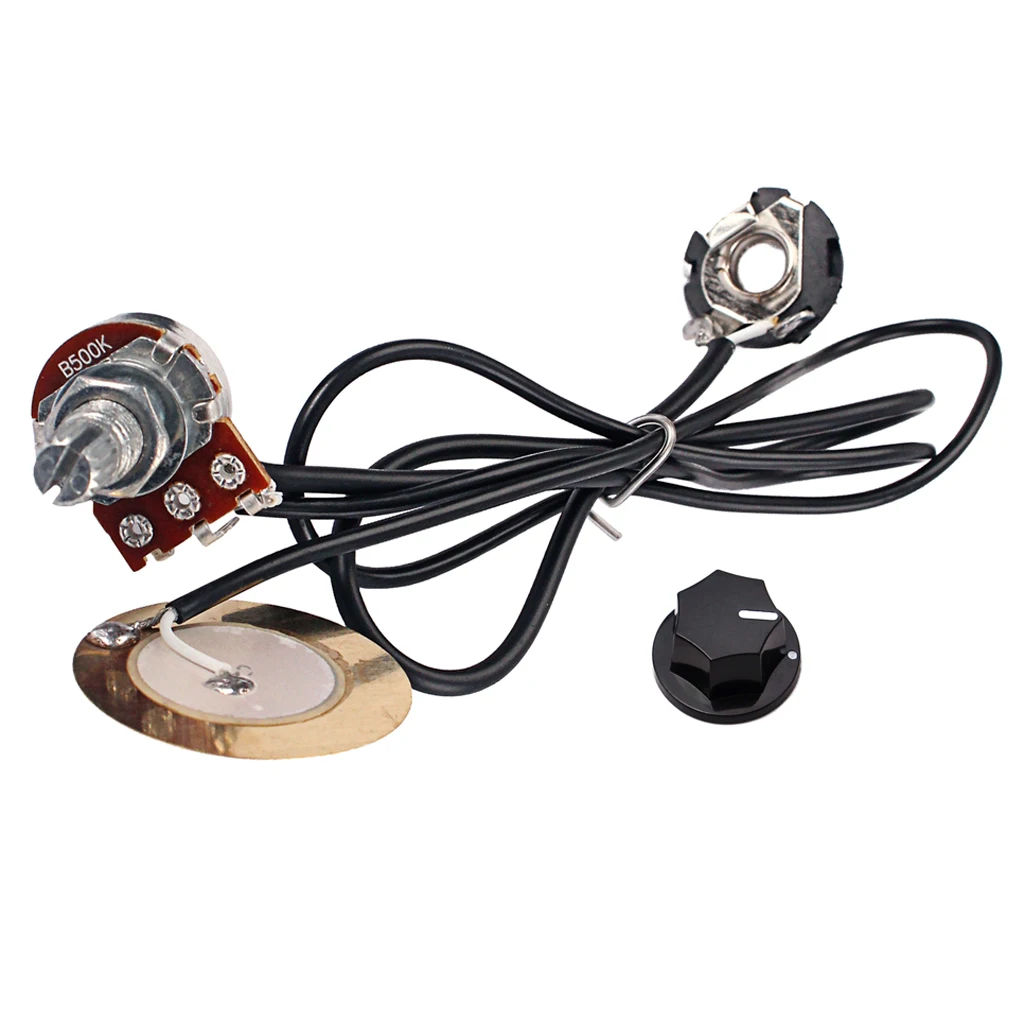 6.35mm Piezo Prewired Pickup Transducer Amp For Acoustic Guitar Violin