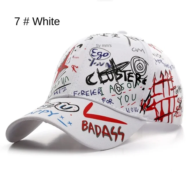 38 Styles Hot Graffiti Baseball Cap Women’s Hat Summer Sun Hat Cotton Men’s Baseball Cap Sports Cap Golf Cap Gorras Hombre 25