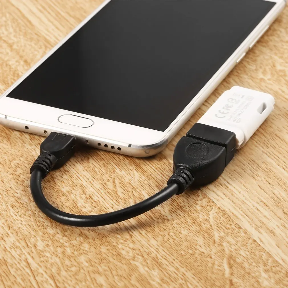 USB Female to Micro USB 5 Pin Male Adapter Host OTG Data Loader Charger Charging Cable USB OTG for Samsung