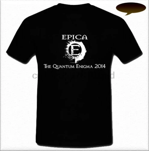Epica голландский The Quantum Enigma 2014 Symphonic Metal Band футболка s m l xl 2XL |