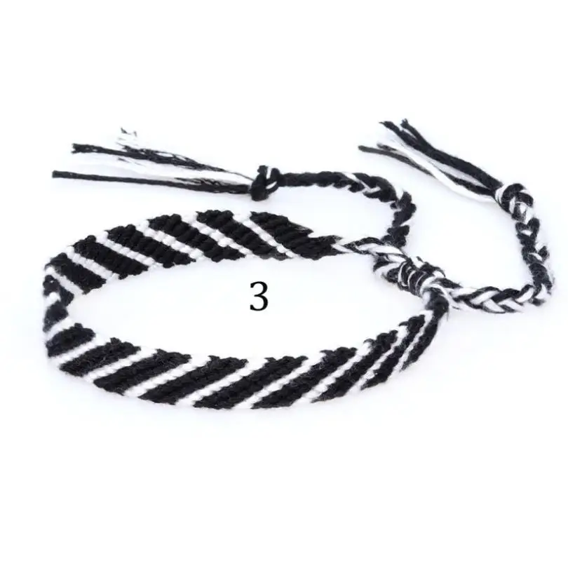 Ybollar Rainbow Friendship Bracelets Handmade Woven Cotton Cord Macrame Wristband Boho Style Wrap Bracelet Yoga Pulseras Jewelry - Image 6