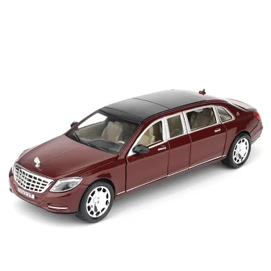 1/24 Maybach S600 металлическая модель автомобиля литая под давлением сплав высокая имитация, модели автомобилей 6 дверей можно открыть инерционные игрушки для детей Difts - Цвет: Red no box