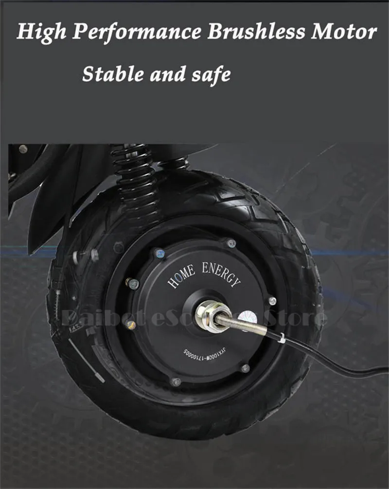 Electric Bike 1000W 48V Two Wheels Foldable Electric Scooters 10 Inch 52V Portable Kick Scooter For Adults (1)
