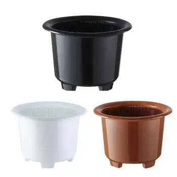 

8 Inches Plastic Orchid Pot With Holes,Double Layers Garden Pot,Planter Container Root Controlling Patent Technology