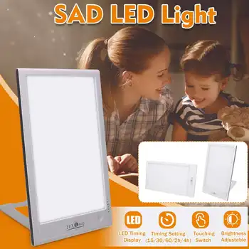 

4 Modes Sad Lamp Phototherapy Solar Light Usb Touch Stepless Dimming Therapy Light Happy Lamp Depression Anti-fatigue Lamp Timed