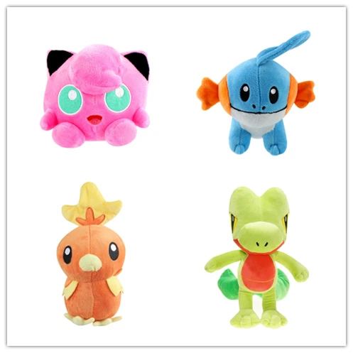 4 шт./компл. аниме Jigglypuff Mudkip Torchic Treecko плюшевые куклы, чучела животных игрушки Фигурки