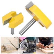 Bocados inferiores do roteador da limpeza com haste de 8mm, diâmetro de corte 2 3/16 para o bocado de aplainamento de superfície do roteador