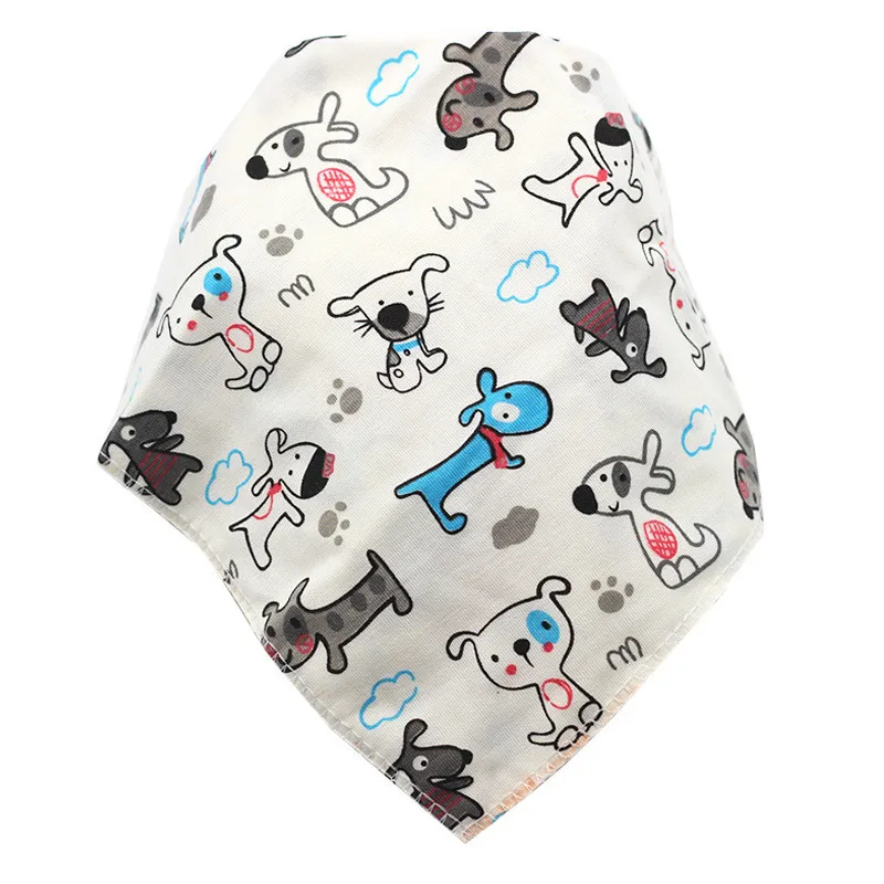 Baby Bibs Triangle Cotton Cartoon Child Baberos Bandana Bibs Babador Dribble Bibs Newborn Slabber Absorbent Cloth Burp Cloth baby glasses Baby Accessories