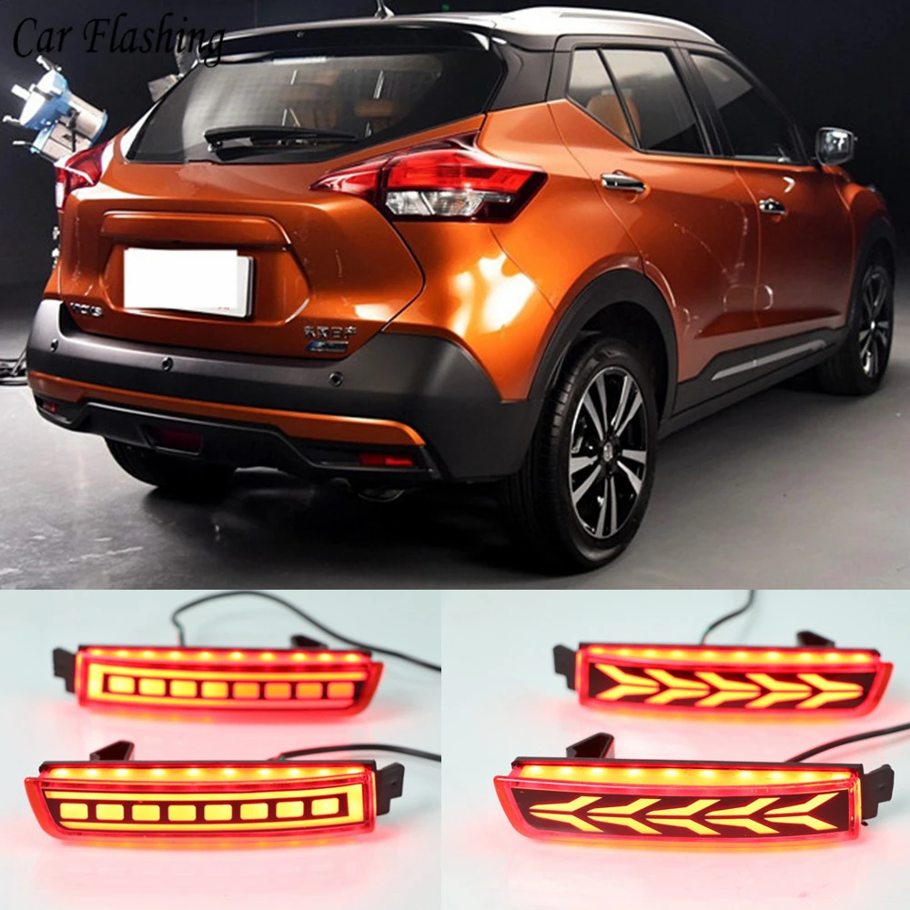 Автомобильный Мигающий Светодиодный отражатель 2 шт. задний фонарь