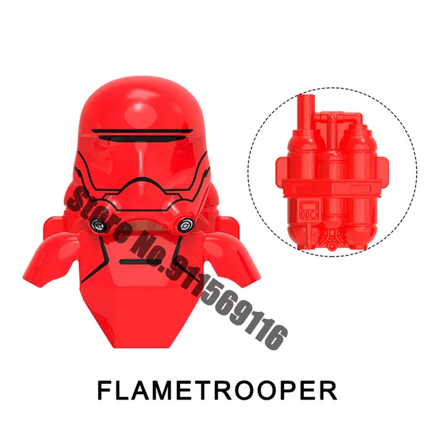 Stormtroopers Building Blocks Snowtroopers Jet Flame Scout Trooper Admiral Thrawn Tarkin Moff Gideon Star Action Figure Wars Toy C-XP348