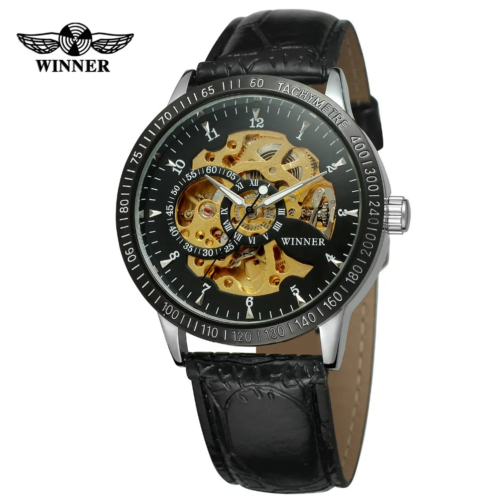 

Winner Winner Japanese Korean Trend Sports Analog Watch Men Business Fully Automatic Mechanical Wrist Watch