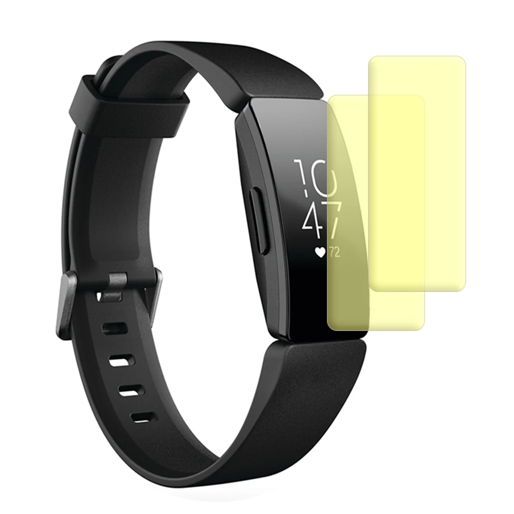 6-Pack) Защитная пленка для Fitbit Inspire HR(Fitbit Inspire)(полное покрытие) Защитная пленка для экрана