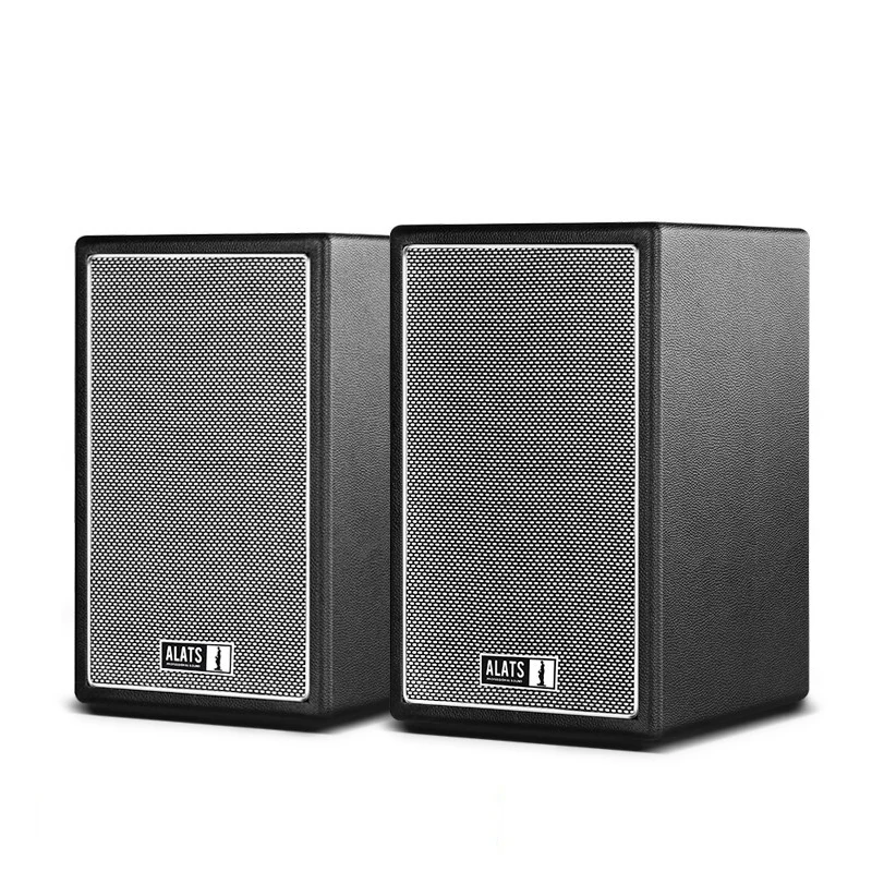 Деревянный wifi динамик HIFI аудио активный динамик s Bluetooth ПК телефон тв планшеты стол стерео домашний кинотеатр система стоит громче динамик - Цвет: Grey
