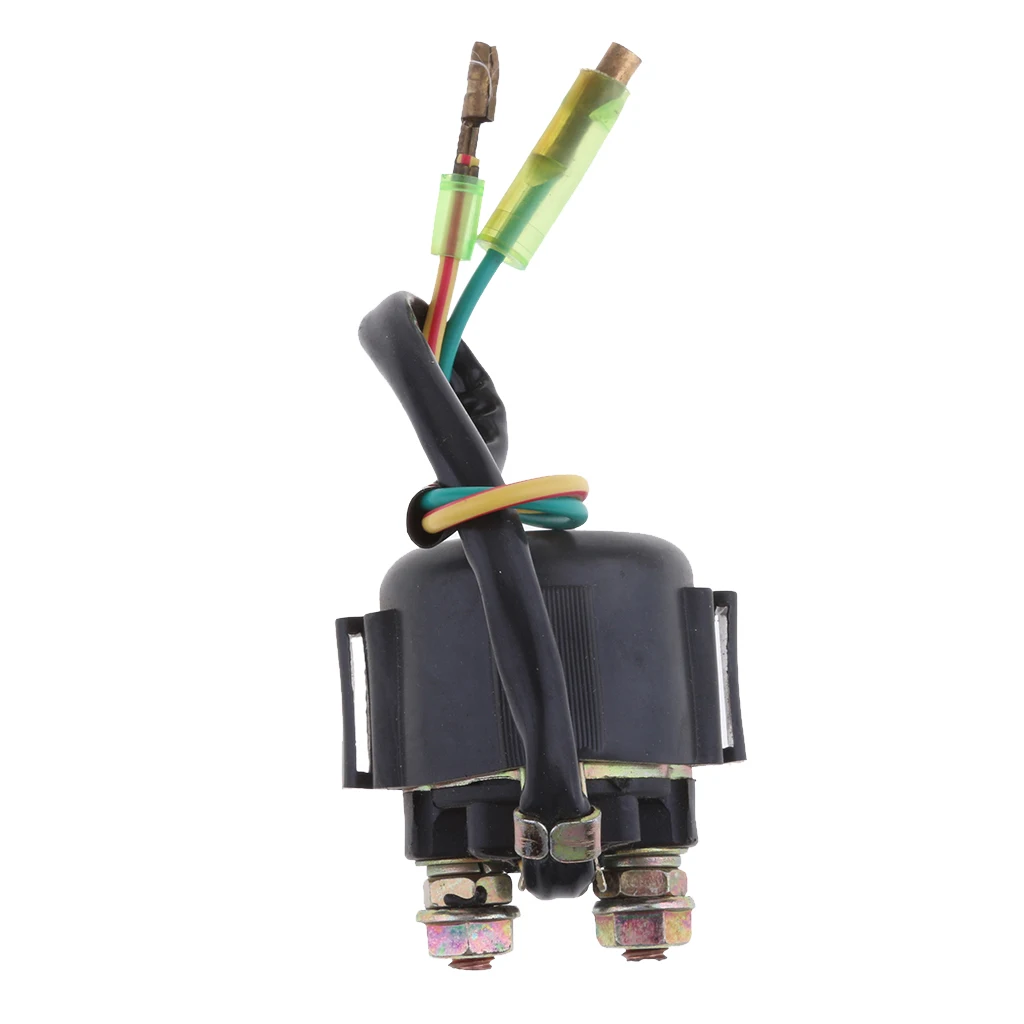 Black Marine Boat Starter Relay Solenoid for Yamaha 40HP Outboard Motor