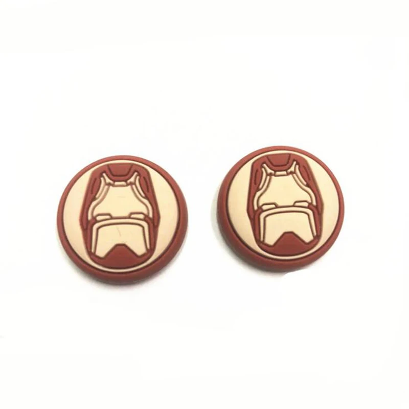 Iron Man Паук Железный человек Thumb Stick ручка колпачок джойстик чехол для sony PS3 PS4 тонкий Xbox One 360 переключатель Pro контроллер - Цвет: Iron Man