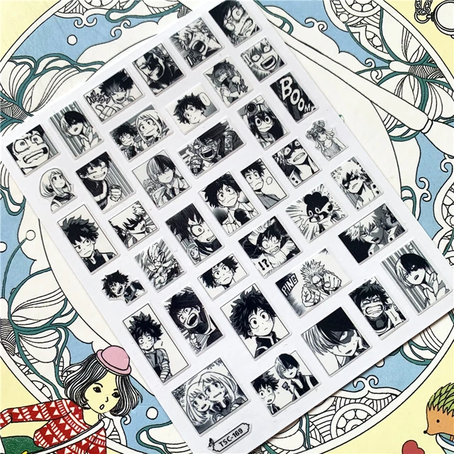 TSC-212 TSC-213 Cartoon anime character 3D Back glue Nail Art Stickers Decals Sliders Nail ornament decoration TSC-169 N