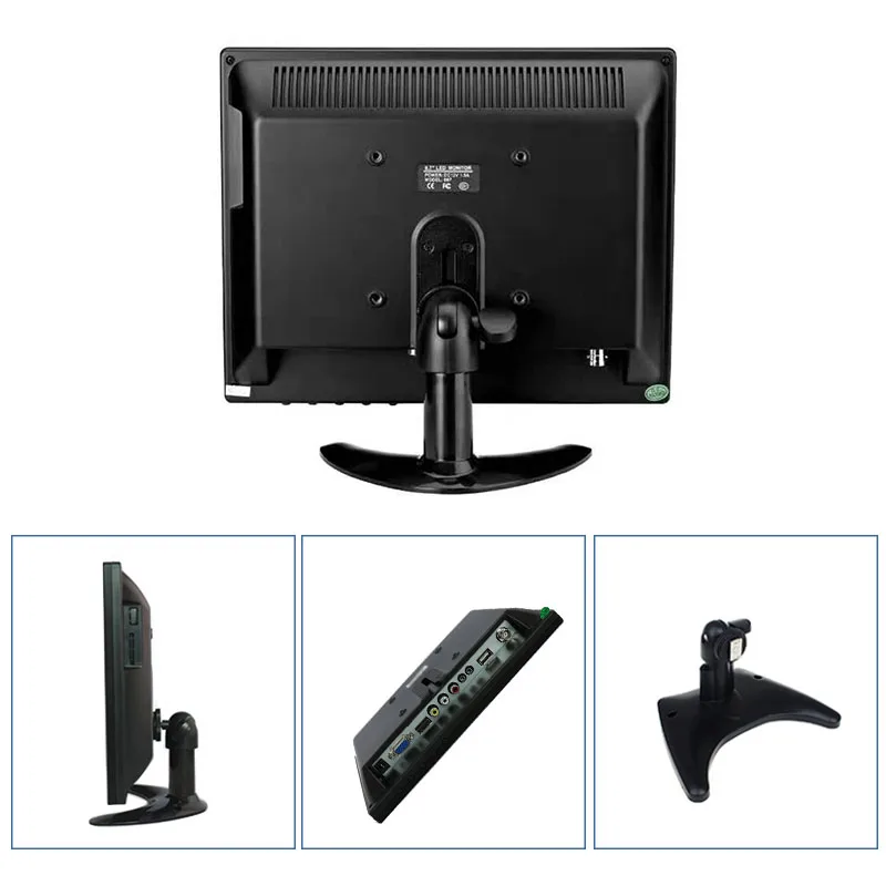 ZHIXIANDA 10 inch IPS 1024*768 BNC HDMI AV VGA USB input industrial protable desktop monitor display