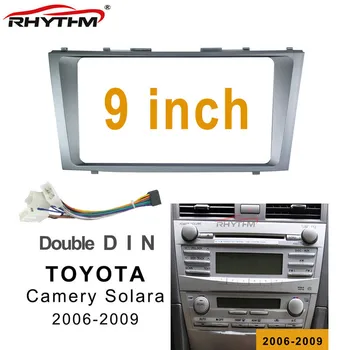 

9 inch Car Fascia Panel Dash Installation Kit For Toyota Camry Solara 2006-2009 stereo Adapter Double Din Car DVD Frame Audio