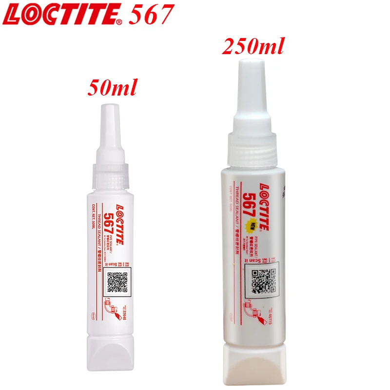 50Ml 250Ml Loctite 567 Sigillante Per Filettature Per Tubi Colla Sigillante Rimovibile Resistente Alle Alte Temperature