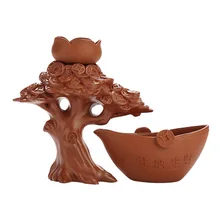 Креативный фильтр для чая, Фиолетовый Глиняный чай, утечка с чашкой, кунг-фу, аксессуары для церемонии, быстрый фильтр