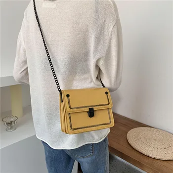

solid bags summer bag 2020 fashion chain shoulder bag one shoulder small package cellphone purse student bag for young girl