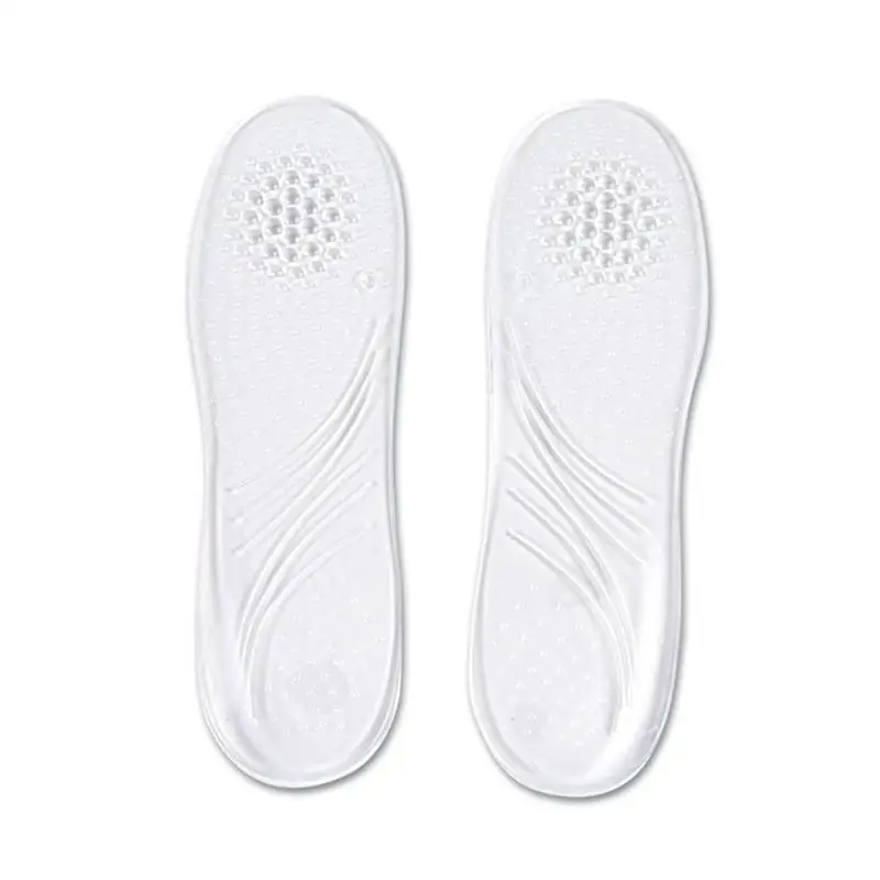Белый Silicon Gel Insoles O-type Pad Cushion Heel Inserts Shock Arch Foot Care - Цвет: Белый