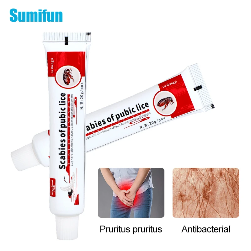 1/2/3pcs Anti-itching Ointment Pubic Lice Herbs Antibacterial Cream  Treatment Scabies Mite Psoriasis Head Lice Removal Skin Care - Plaster -  AliExpress