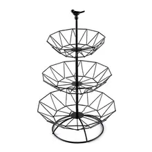 3 Tier Stainless Steel Wedding Desserts Fruits Cake Plate Stand Wedding Birthday Party Cupcake Stand Dinner Plates Set