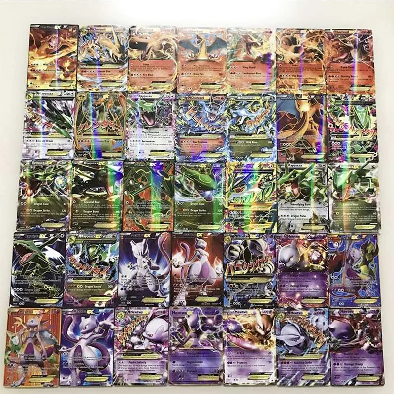TAKARA TOMY TCG Desktop Trading Card Game Flash Cards Collections GX Evolutions Children Toys Metal Box Big Shining Card