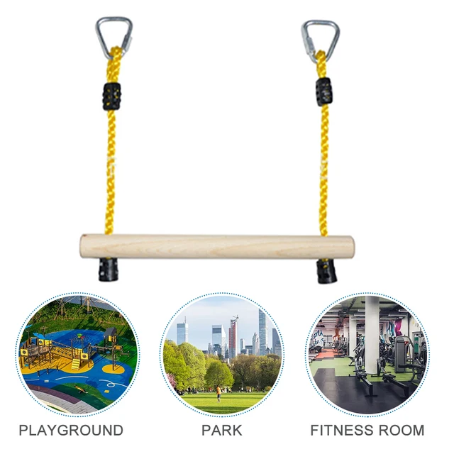 Kids Climbing Children Indoor Outdoor Home Activity Fitness Ring Game Accessories Playground Sports Trapeze Swing Bar Training 4