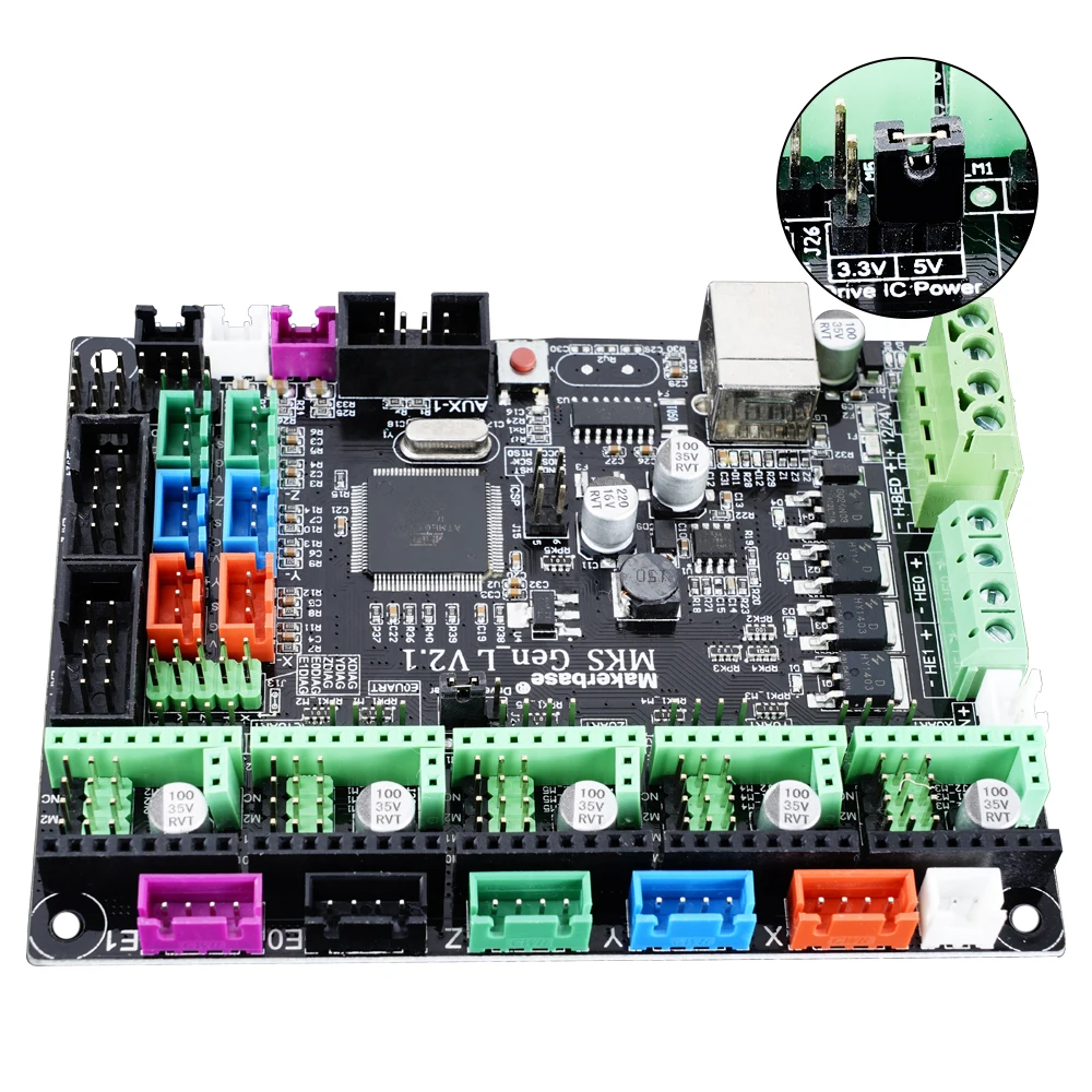 Mega mks gen_l 2.1 placa de controle mainboard tmc2209 apoio da placa mãe 2208 uart modo gen l peças de impressora 3d