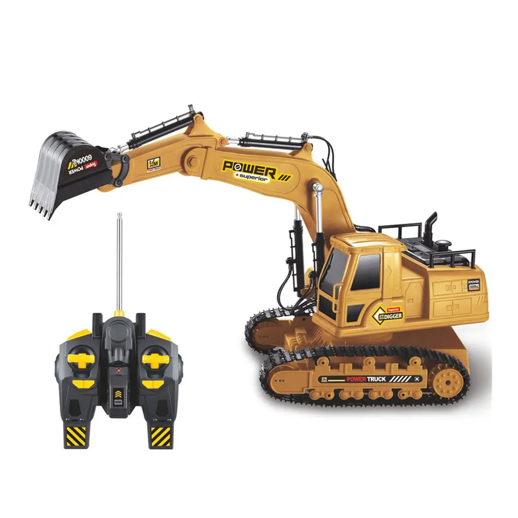 

2.4G 1:18 RC Excavator Engineering Tractor Truck Toys Boys Simulation Remote Control Car Model Toy for Children New Year Gift