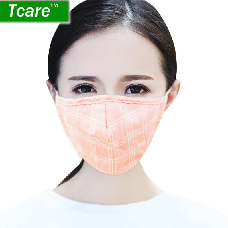 

1Pcs Fashion Lattice Mask Dust Mask Anti Pollution Mask PM2.5 Activated Carbon Filter Insert Can Be Washed Reusable Pollen Masks