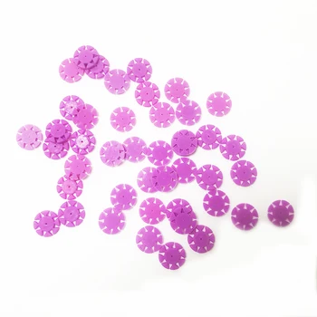 

100pcs Dental Root Canal File Counting Tablet Disinfection Marking Circle Dental Mark Ring Counting Silicone Ring 8 flap Color