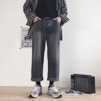 

hip-hop New Japan Bag Jogging Street Sports Mens Jeans For Hombre Men's Blue Nine Pants Casual Cotton Soft Large Size Jeans Men