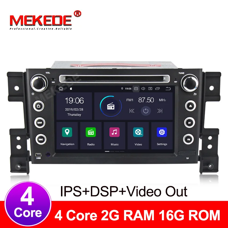 Discount MP5-Multimedia Player Auto IPS touch DSP screen Android 9.0 Car radio Stereo DVD player for SUZUKI grand vitara 2005- With GPS 1 Discount MP5-Multimedia Player Auto IPS touch DSP screen Android 9.0 Car radio Stereo DVD player for SUZUKI grand vitara 2005- With GPS 1