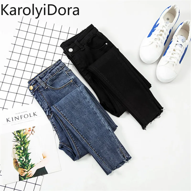 Jeans Women Black Pants High Waist Denim Women Pants High Elastic Skinny Pencil Stretch Women Pants Plus Size S-XL Jeans Women Black Pants High Waist Denim Women Pants High Elastic Skinny Pencil Stretch Women Pants Plus Size S-XL